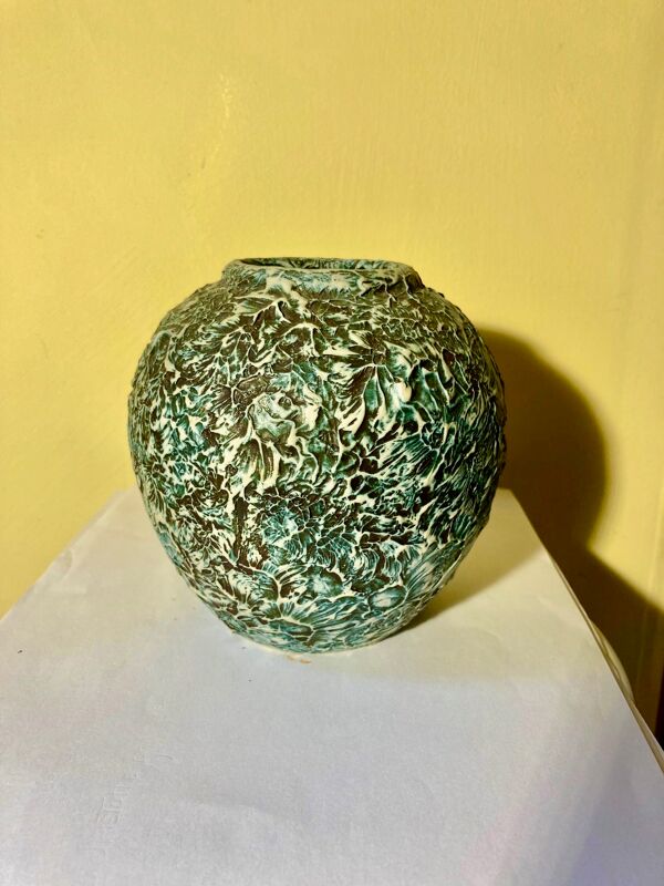 Vase en gres bleu - basque ciboure arroka