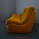 20th century, yellow Atlantis three-seater sofa, 1960s