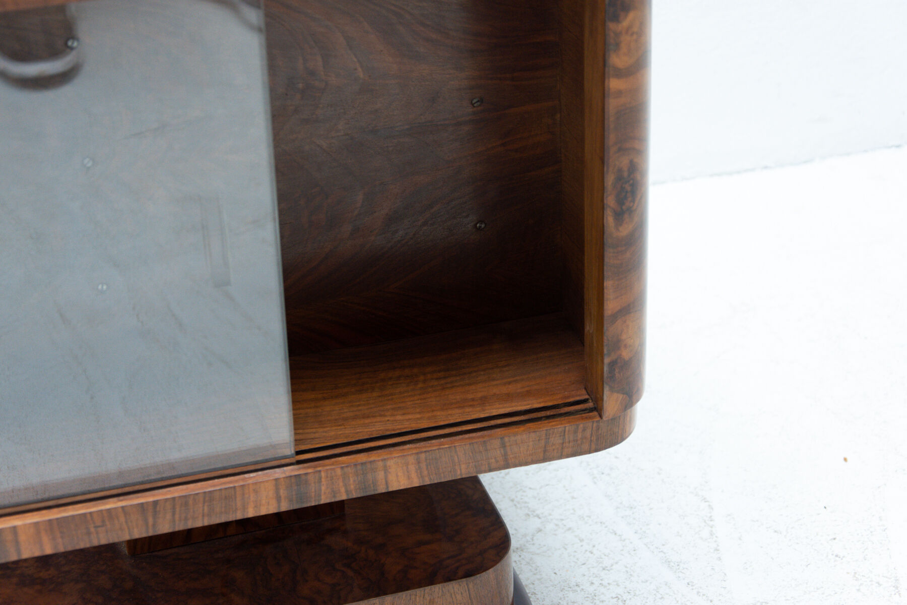 Art deco bar table with chrome elements, 1930´s, czechoslovakia