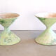 Pair of Eternit planters Diabolo design Anton Bee assisté de Guhl, Eternit