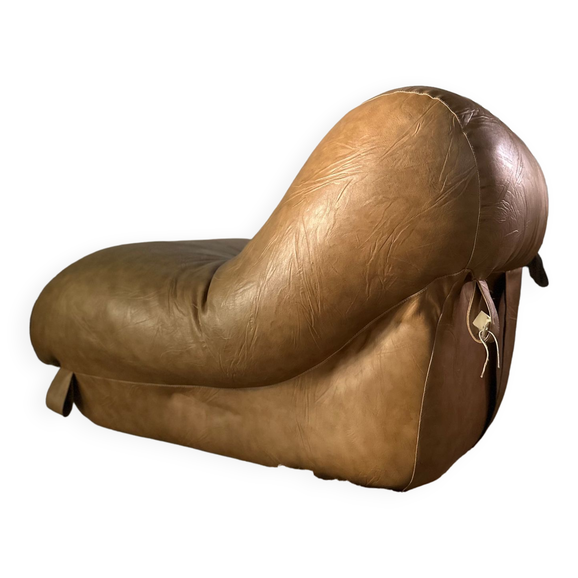 Leatherette armchair