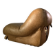 Leatherette armchair