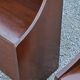 Pair of bedside tables from the 70s in rosewood stained oak veneer