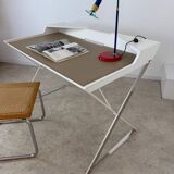 Bureau contemporain design italien  Andrea Lucatello pour Cattelan Italia modèle Qwerty bois et cuir