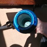 Turquoise and cobalt vase