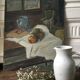 Painting old still life oil