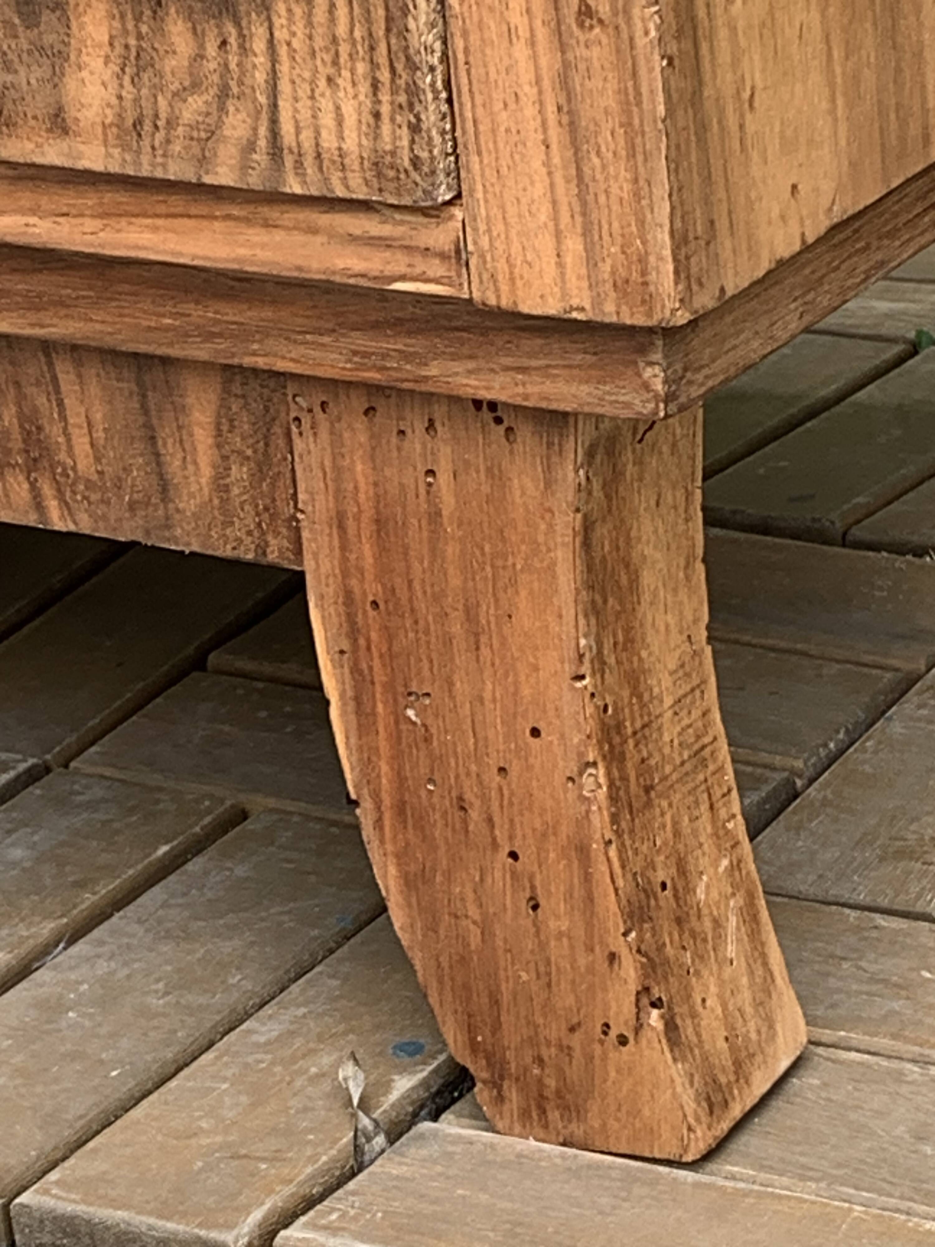 Art Deco chest of drawers in raw walnut burl