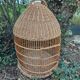 Antique rattan parrot cage 85 cm high
