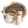 Fruit-shaped liqueur service in porcelain or tea set with its mirror tray.