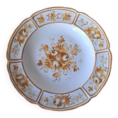 Plat ancien en faïence peint