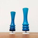 Mid-century German glass vases by Karl Friedrich, 1960s, set of 2.