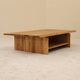 Table basse en orme massif, France, 1980