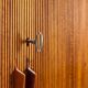 Danish high cabinet in teak with tambour doors Denmark 1960