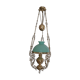 Suspension 19th bronze and green opaline