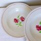 4 assiettes creuses K et G Luneville modèle Rose Mai 2106201
