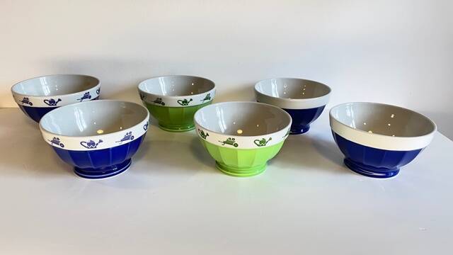 3 BOWLS Italian Porcelain SATURNIA Vintage