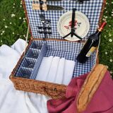 Vintage picnic basket