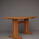 Table de cuisine en pin massif, années 1970