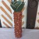 Enamelled earthenware vase