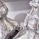 Antique Pair of Candle Holder Silver Rococo Style Candlesticks, 1900s Home Decor