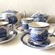 Vintage Johnson Brothers Old Castles Blue Coffee and Chocolate Tea Set