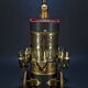 Vintage Musical Golf Caddie Cart Decanteur Art Deco 60's with 5 shots glass