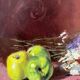 Peinture, nature morte aux fleurs et fruits