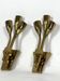 Lumi Milano, Mid-Century Modern pair of Italian brass sconces from 60s