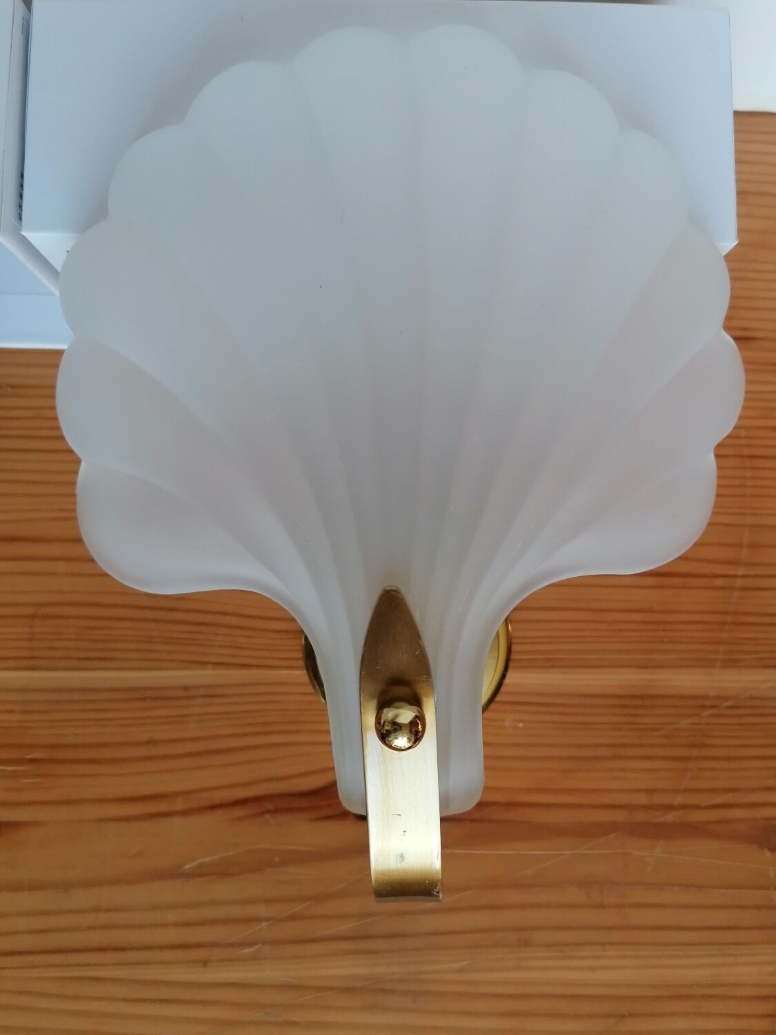 Pair of Deknudt shell wall lights