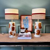 "Initial" SPOT x ATOME ceramic lamp pair - 2026 (Havana)