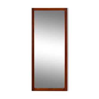 Large mirror teak Kai Kristiansen for Aksel Kjersgaard model 165. 44x105cm