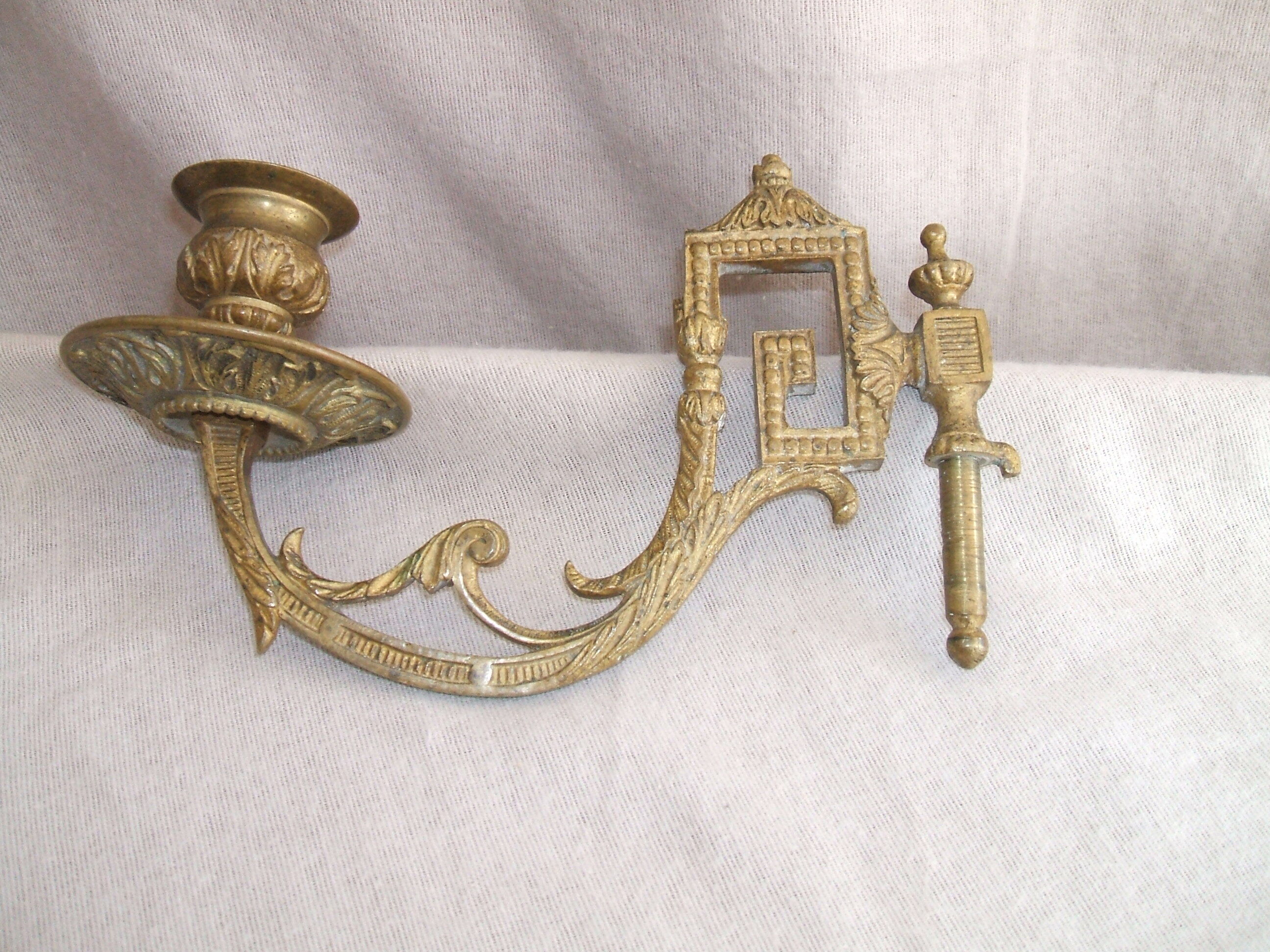 Pair of piano candlesticks