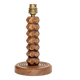Lamp base in oak or walnut wood, 60s