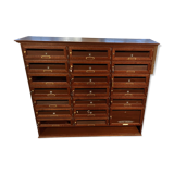 Oak-stained beech mailboxes