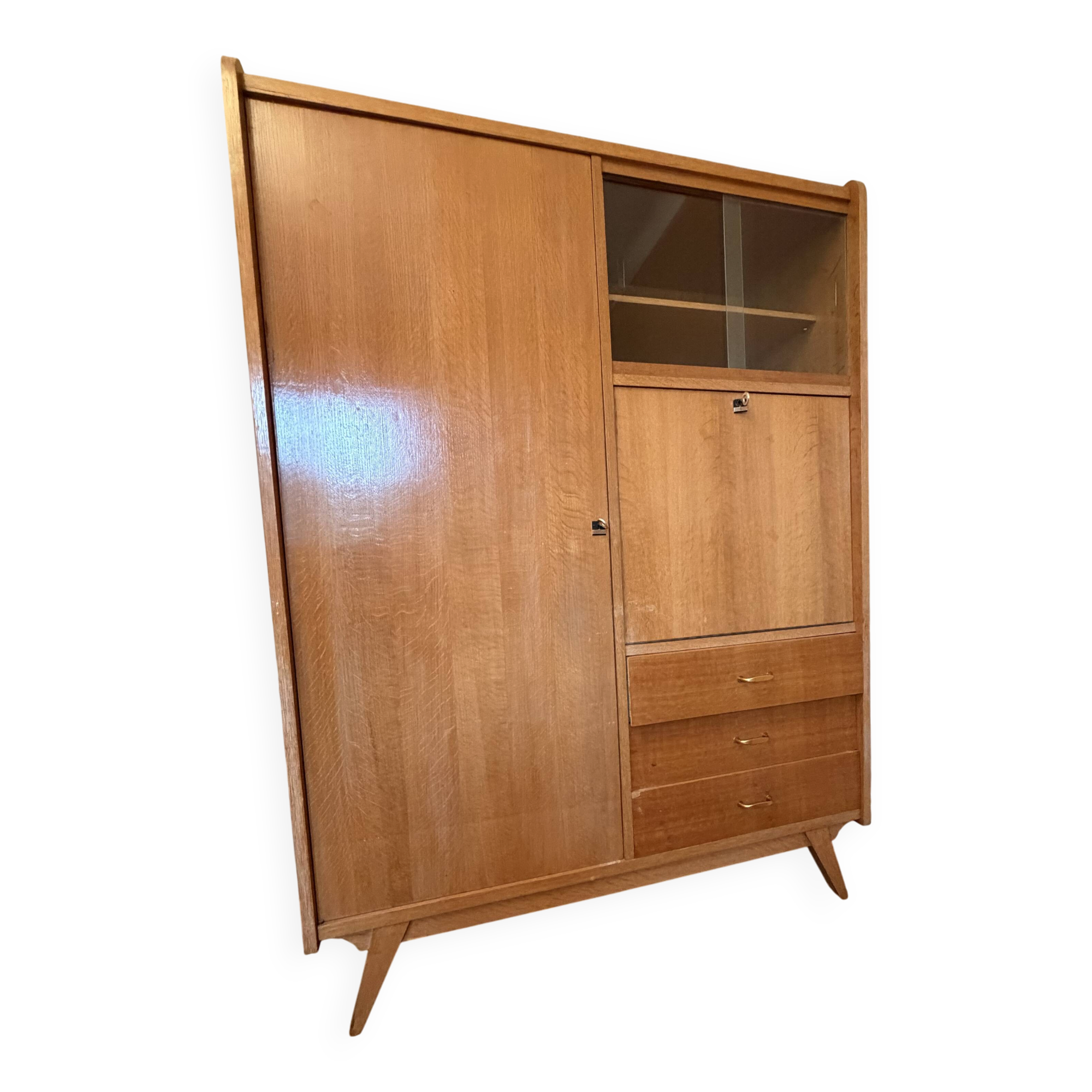 Wardrobe, vintage secretary