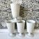 4 Limoges porcelain Mazagran cups