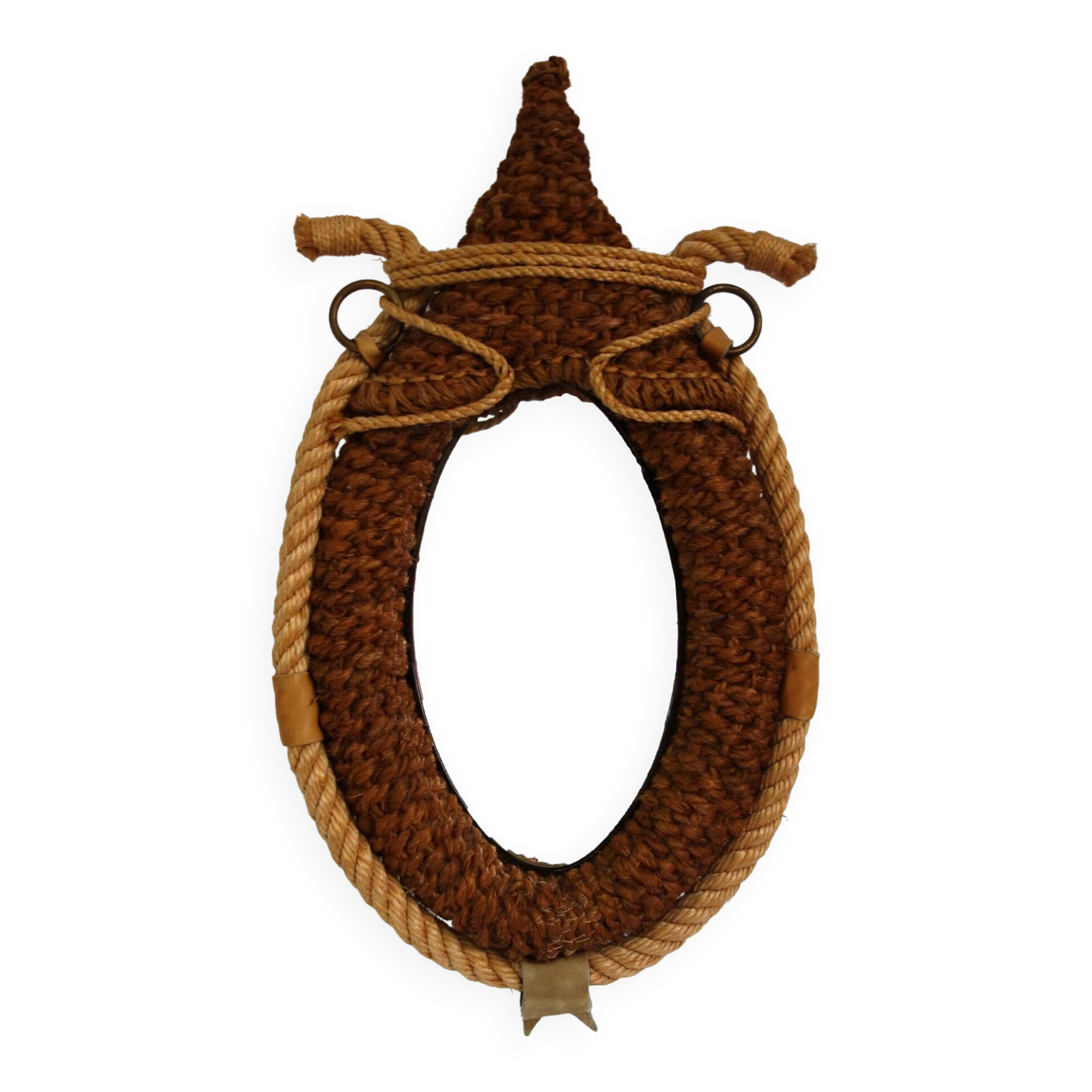 Old  rope mirror 50s/60s