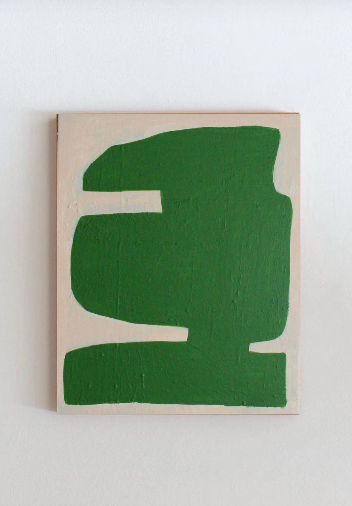 Large minimalist canvas "Verdura" 116x89cm signed Bodasca