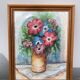 Nature morte bouquet aquarelle sur papier