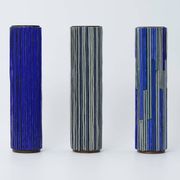 Mid Modern Pottery Mosaic Vases by W. Zimmermann for Ritter