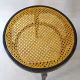 Pair of Thonet stools out of catalogue, circa 1890, new canework