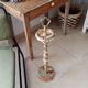Vintage standing ashtray 50s onyx and brass