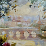 Mid-20th century Impressionist School: Oil on Panel circa 1950