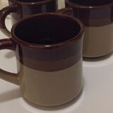 Set of 3 stoneware mugs