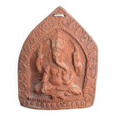 Plaque Votive Terre Cuite Ganesh Amulette Tsa Tsa Inde Nepal Asie Deco⁠