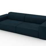 Oil blue velvet sofa