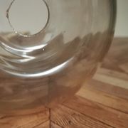 Suspension vintage globe en verre