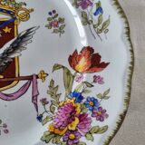 Exclusive 19th century French Lunéville porcelain plate, painted