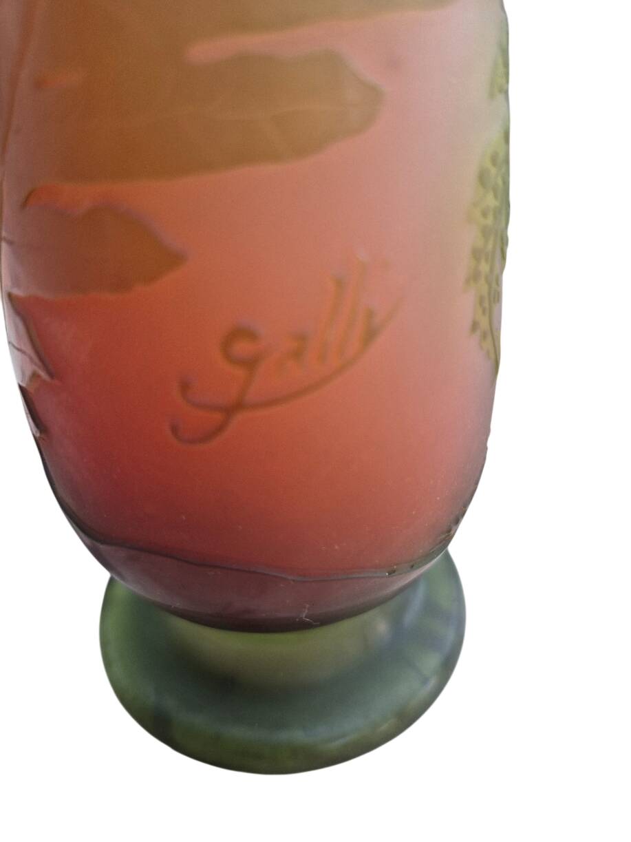 soliflore vase Emile Gallé 1900 1910