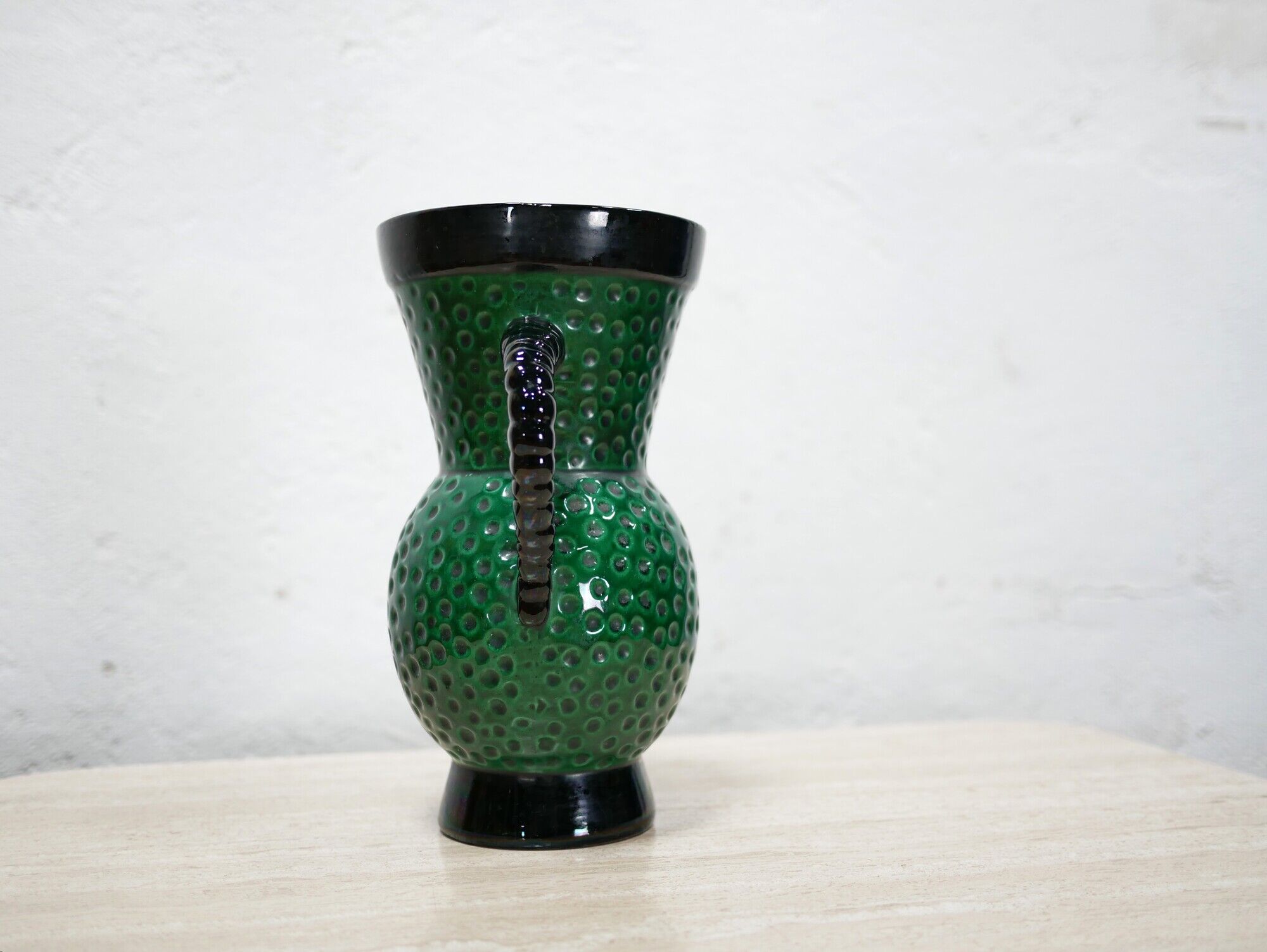 Vintage ceramic vase by Blanche Letalle for the Saint Clément factory